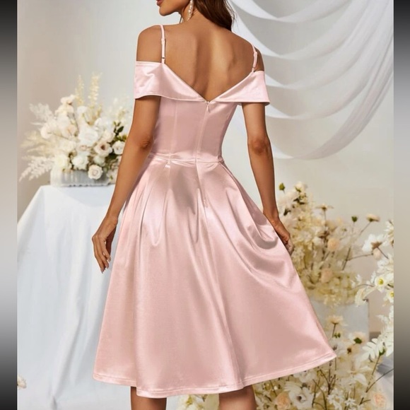 Blush Pink Semi Formal Dress Mini Dress Blush Designer Dresses Mini Dress  Blush Pink Semi